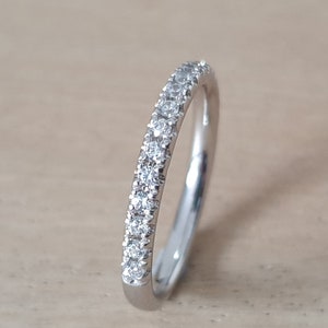 Diamond Wedding Ring 18ct White Gold Yellow Gold Rose Gold/ Platinum/ Half Eternity Ring