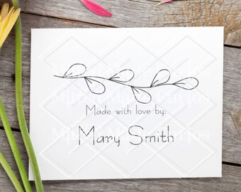 Personalized Custom Made Greeting Card Gift Card Mounted Rubber Stamp RE553 Personalized Custom Made Greeting Card Gift Card Mounted Rubber Stamp RE553