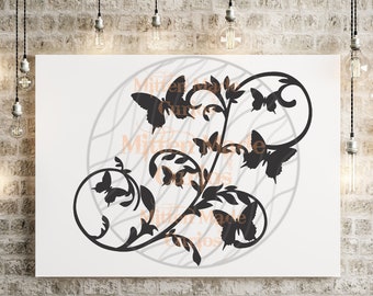 Free Free Butterfly Vine Svg 640 SVG PNG EPS DXF File