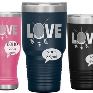 Fencer Gift - Love Fencing: steel insulated tumbler with laser etched fencing mask and crossed weapons - foil, epee, sabre