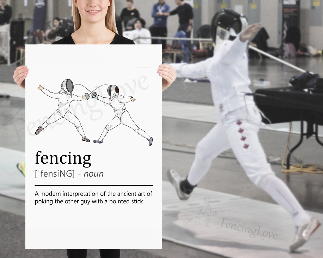 Fencing Definition Poster Funny Definition of Modern Etsy