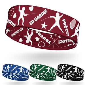 Fencing headband. Cool accessory for fencers - perfect for fencing training and competitions. En Garde!