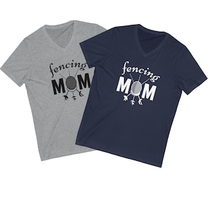 Personalized Fencing Mom T-Shirt for Fencers Mothers. Add you kid&#39;s name - perfect for competitions!