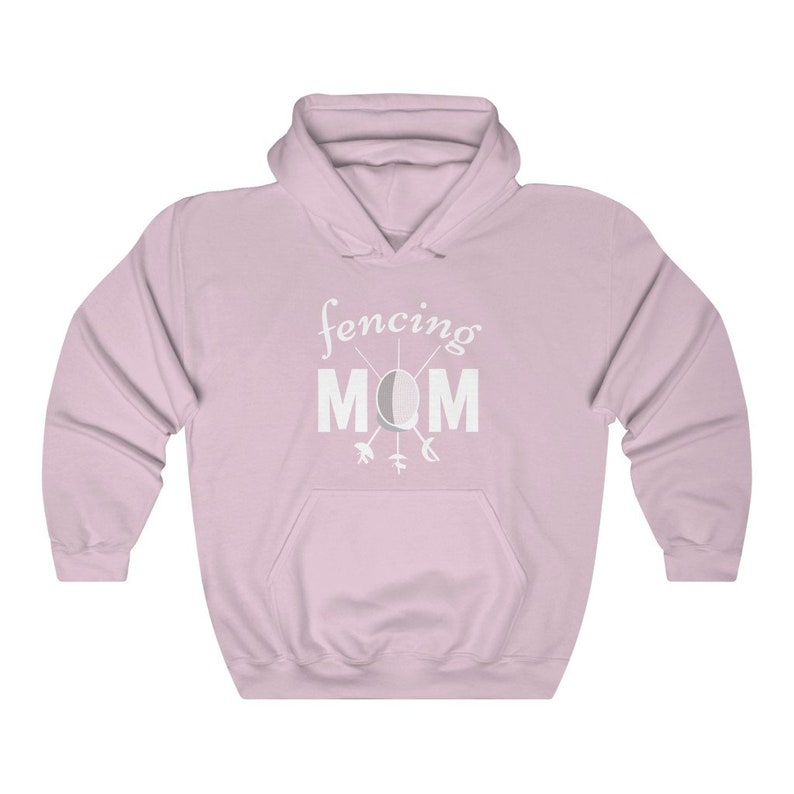 Soft warm Fencing Mom Hoodie for Mothers who Fence and Mothers of Fencers filled with love.