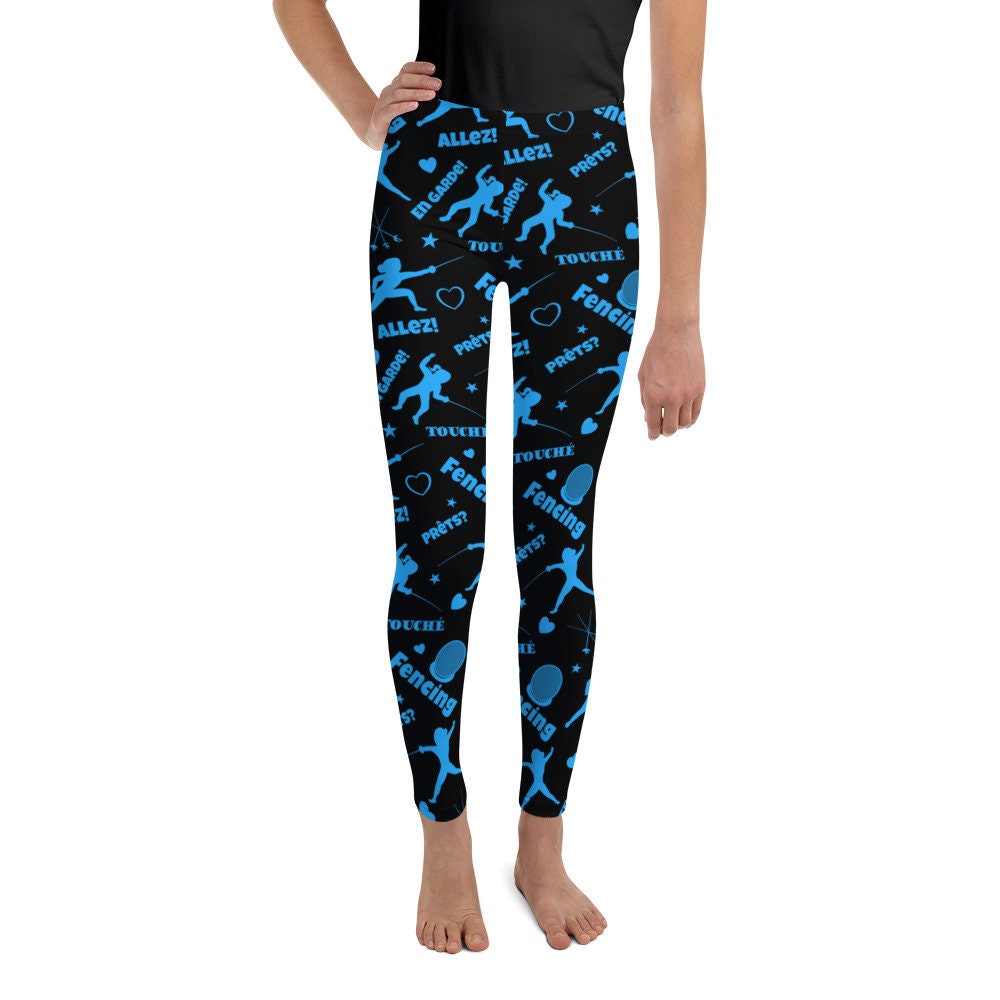 Youth Fencer Leggings En Garde Fencing Pants for Fencing Girls. Youth