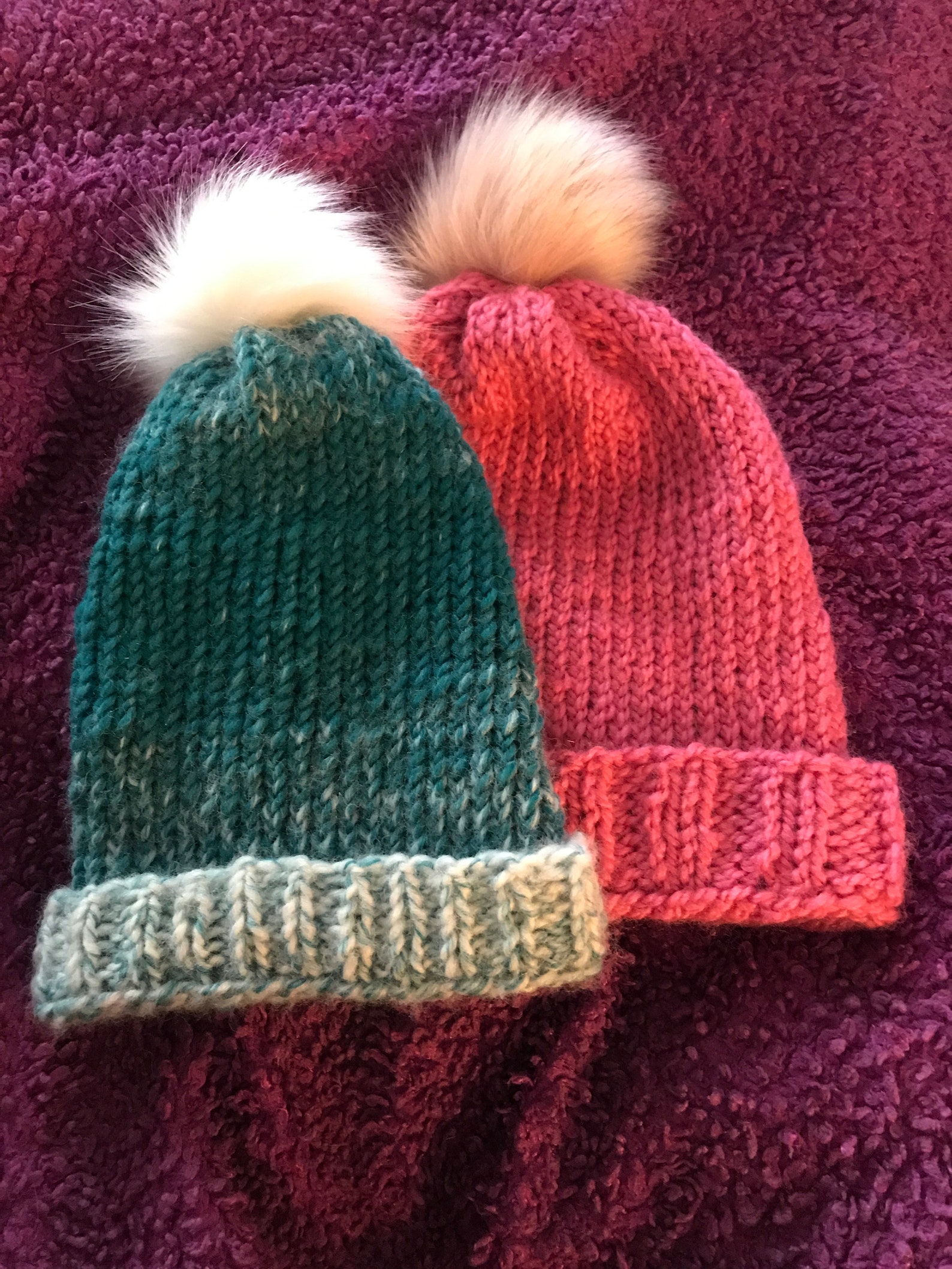 Handmade wool hats with Pom Pom Etsy