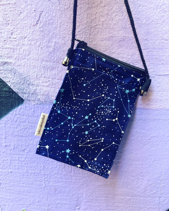 Handmade phone pouch Mobile hanging/ mini bag / mobile bag / mobile shoulder strap stars