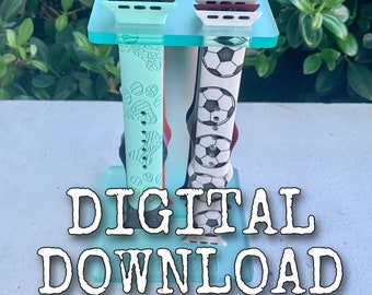 DIGITAL DOWNLOAD Watch band Stand/Organizer svg, holds 20 watchbands