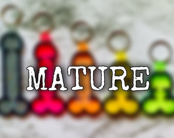DIGITALE DOWNLOAD Handgetekende Penis Sleutelhanger SVG - Vijf verschillende maten, Digitaal Cut-bestand, Grappig cadeau, Gag cadeau