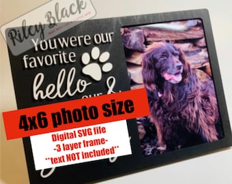 DIGITAL DOWNLOAD 4x6 Laser Cut Frame File, svg, Digital Cut File, Picture Frame, Photo Frame