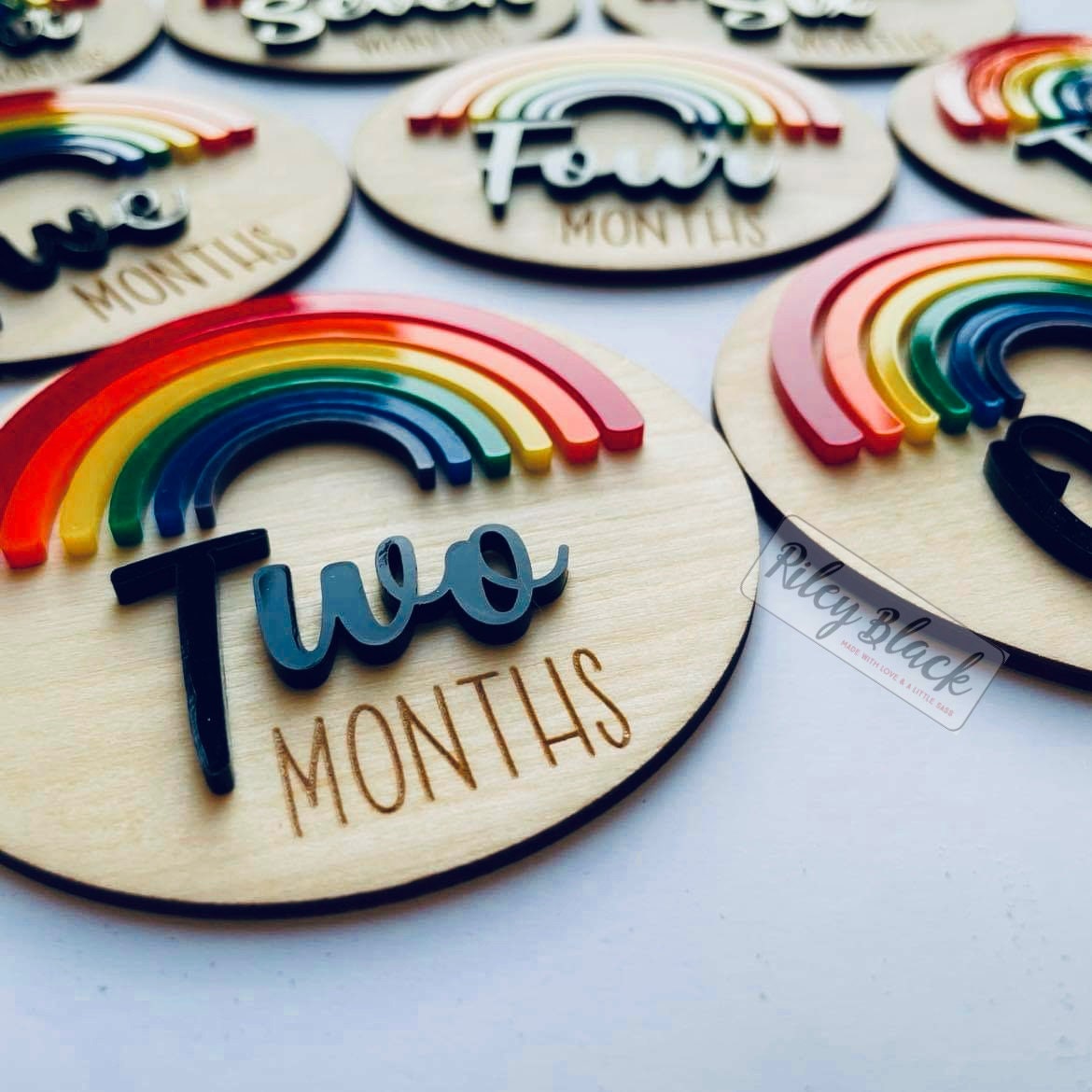DIGITAL DOWNLOAD Rainbow Milestone File Svg Digital Cut File | Etsy