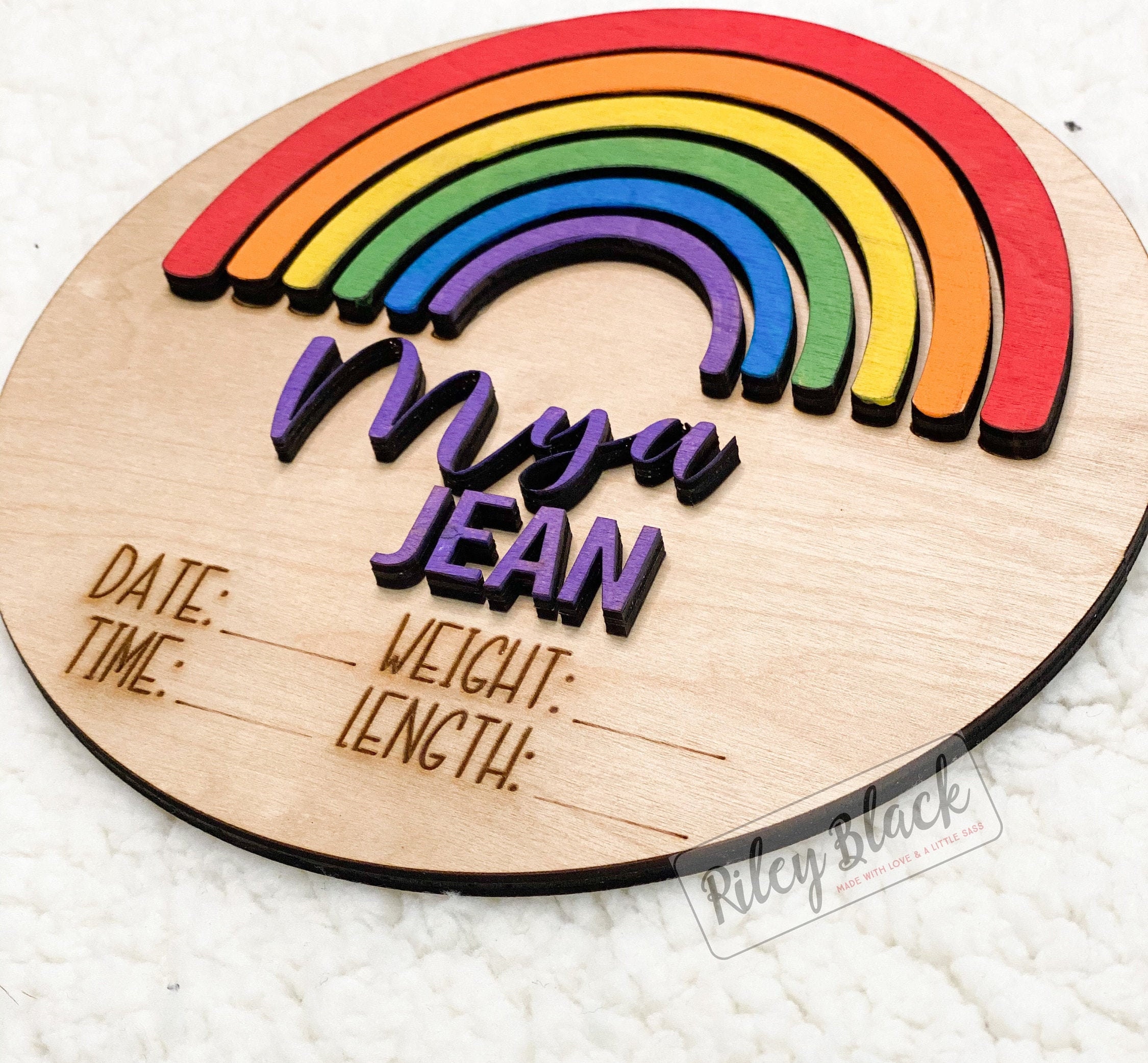 DIGITAL DOWNLOAD Rainbow Milestone File Svg Digital Cut File | Etsy