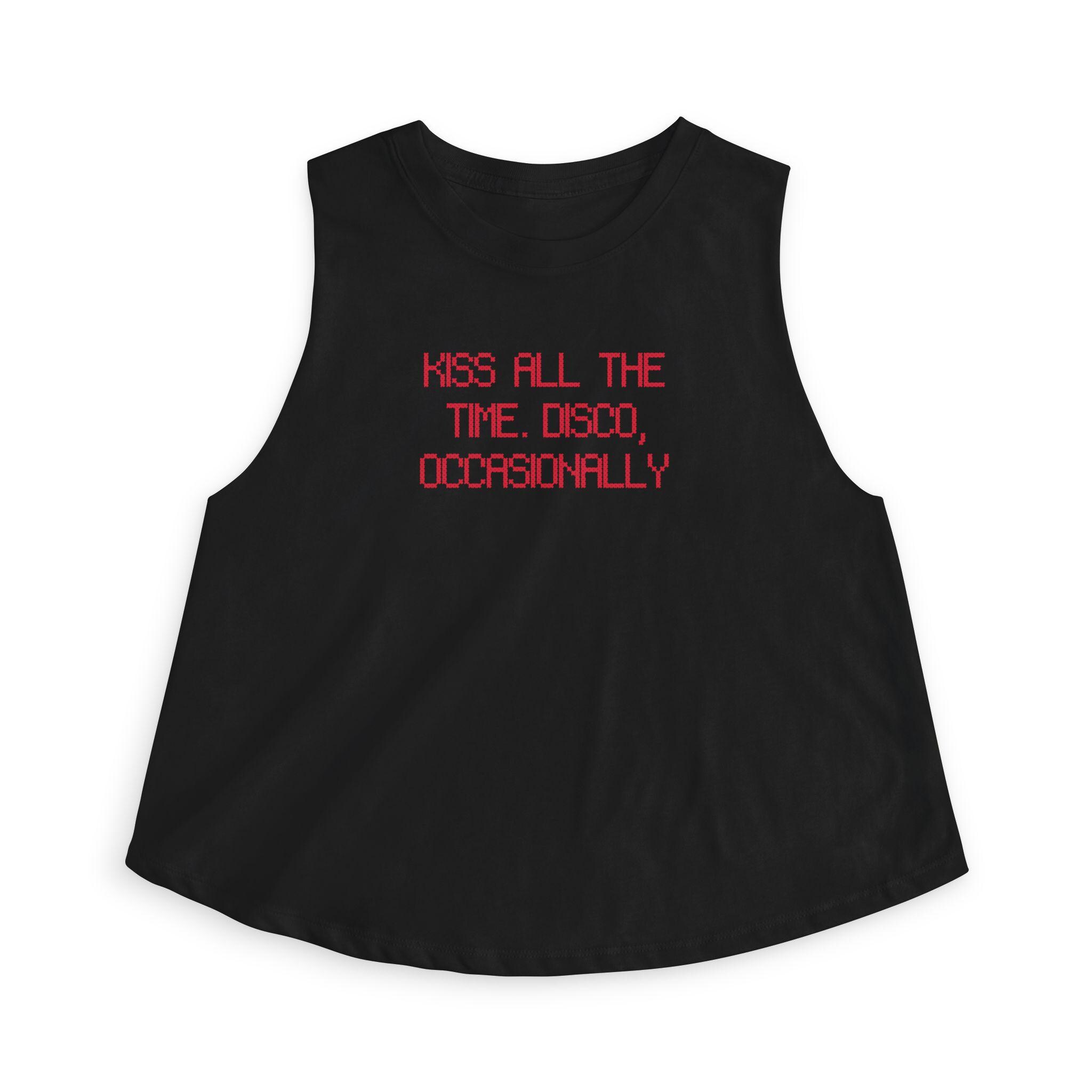 Kiss All the Time. Disco, Occasionally Crop Top Shirt - Etsy