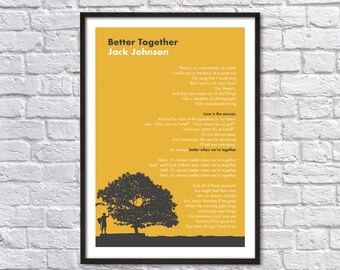 Jack Johnson Print Etsy