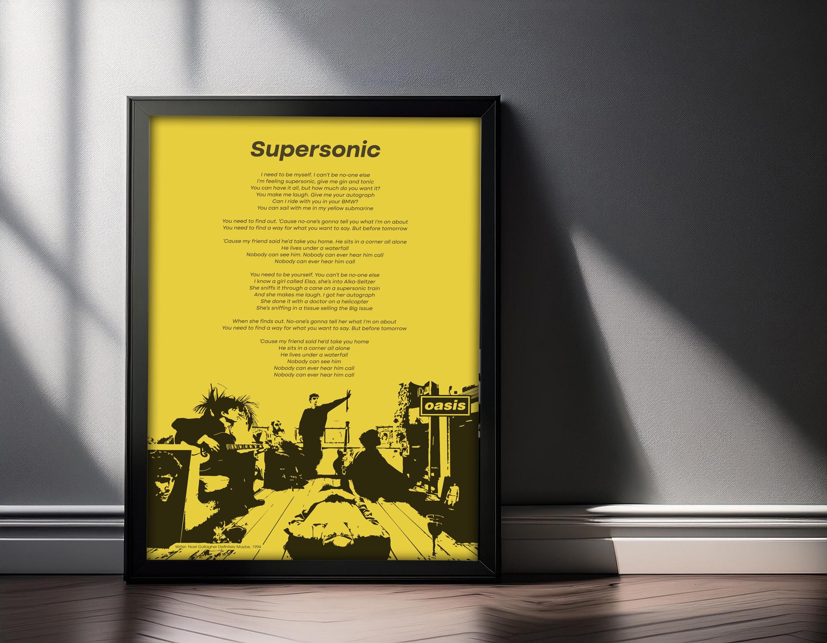 Oasis Supersonic - Etsy UK