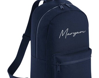 Personalised Children&#39;s Backpack Bag | 7 Colours Available | School Nursery Bag | Children&#39;s Gift