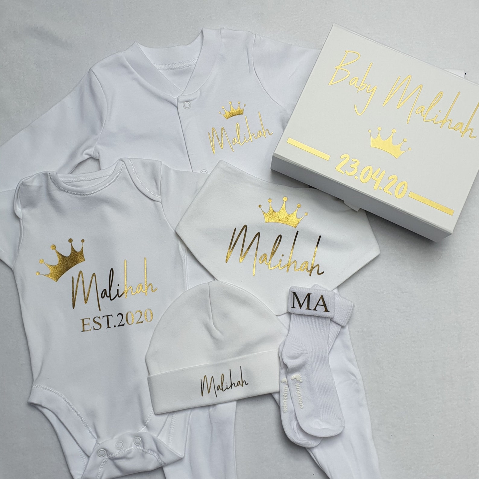 Personalised Newborn Gift Hamper / Baby Keepsake Luxury Gift | Etsy UK