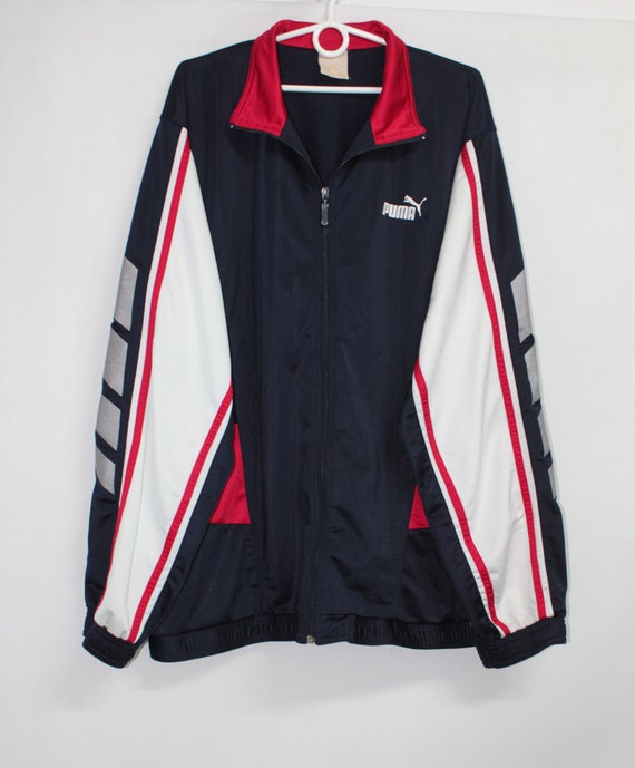 puma navy blue sweat jackets