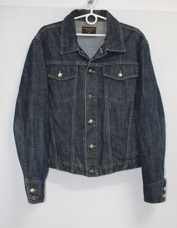 Vintage 90s Vivienne Westwood Denim Jacket Coat si