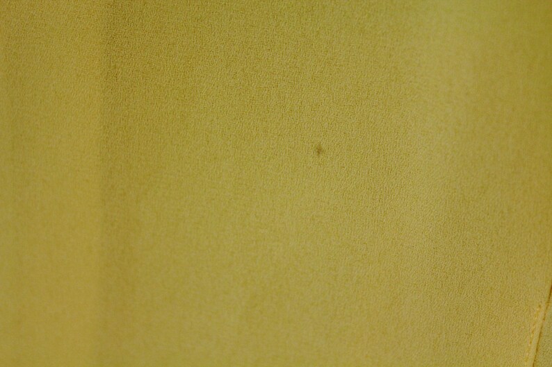 Vintage 80s Secretary Office Yellow Satin Front Tie Shirt Blouse Top size M