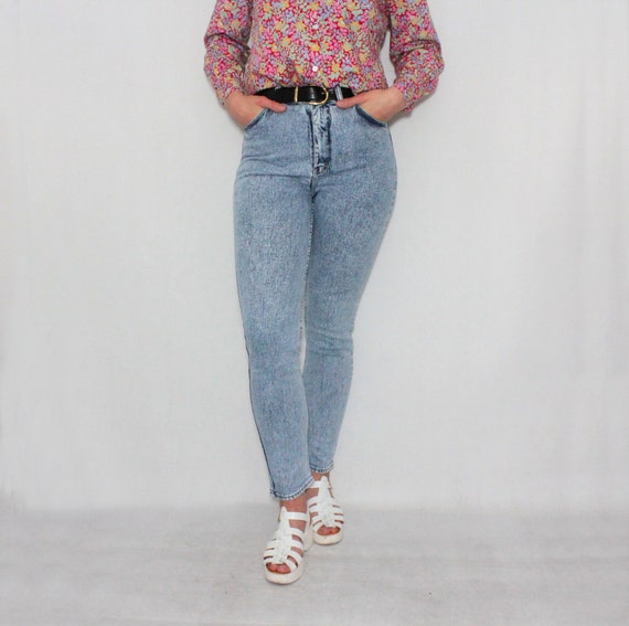 Vintage 80s Mom Jeans / High Waist 