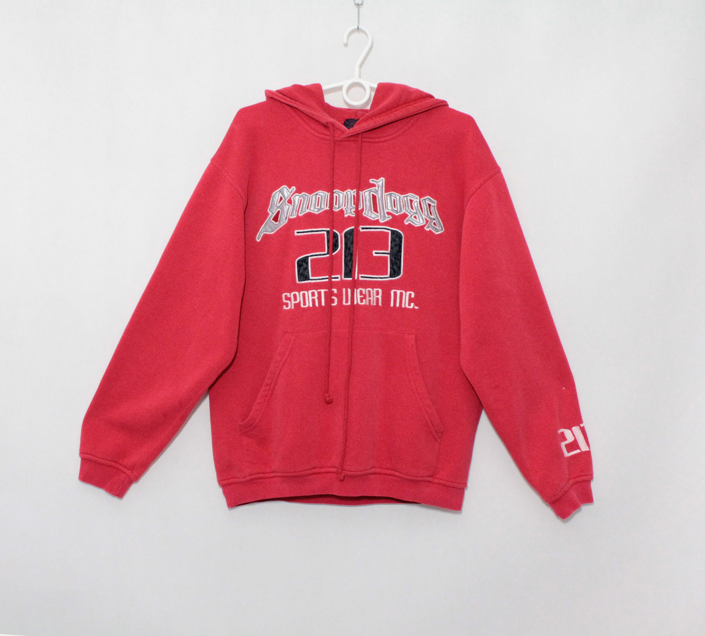 Vintage Y2K Snoop Dogg 213 Embroidered Rap Hip Hop Red Hoodie - Etsy UK