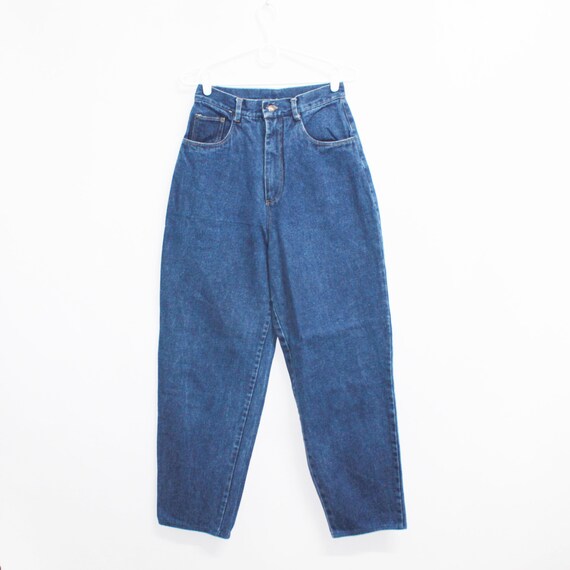 Vintage 80s Mom Jeans / High Waist Blue 
