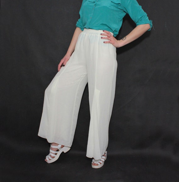 Vintage 90s Palazzo Wide Leg Flowy 