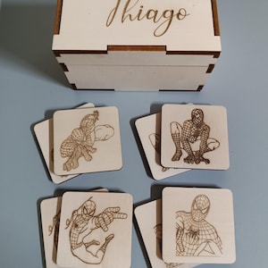 Gioco Memorie per bambini in legno da colorare