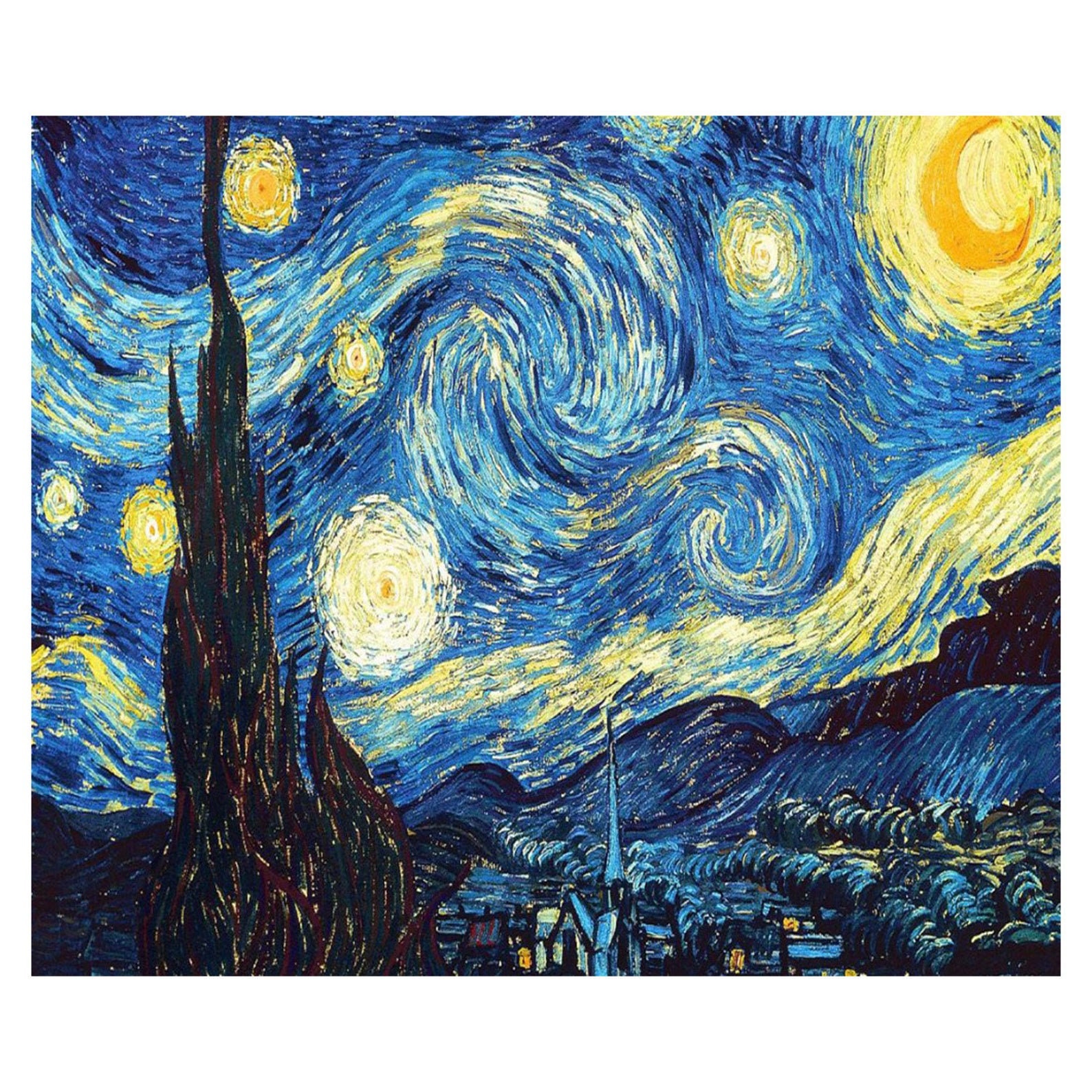 Van Gough Starry Night Decorative Diamond Painting Release Papers