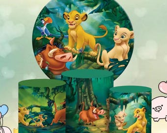 Lion King Backdrop: Forest Theme Baby Shower Decor