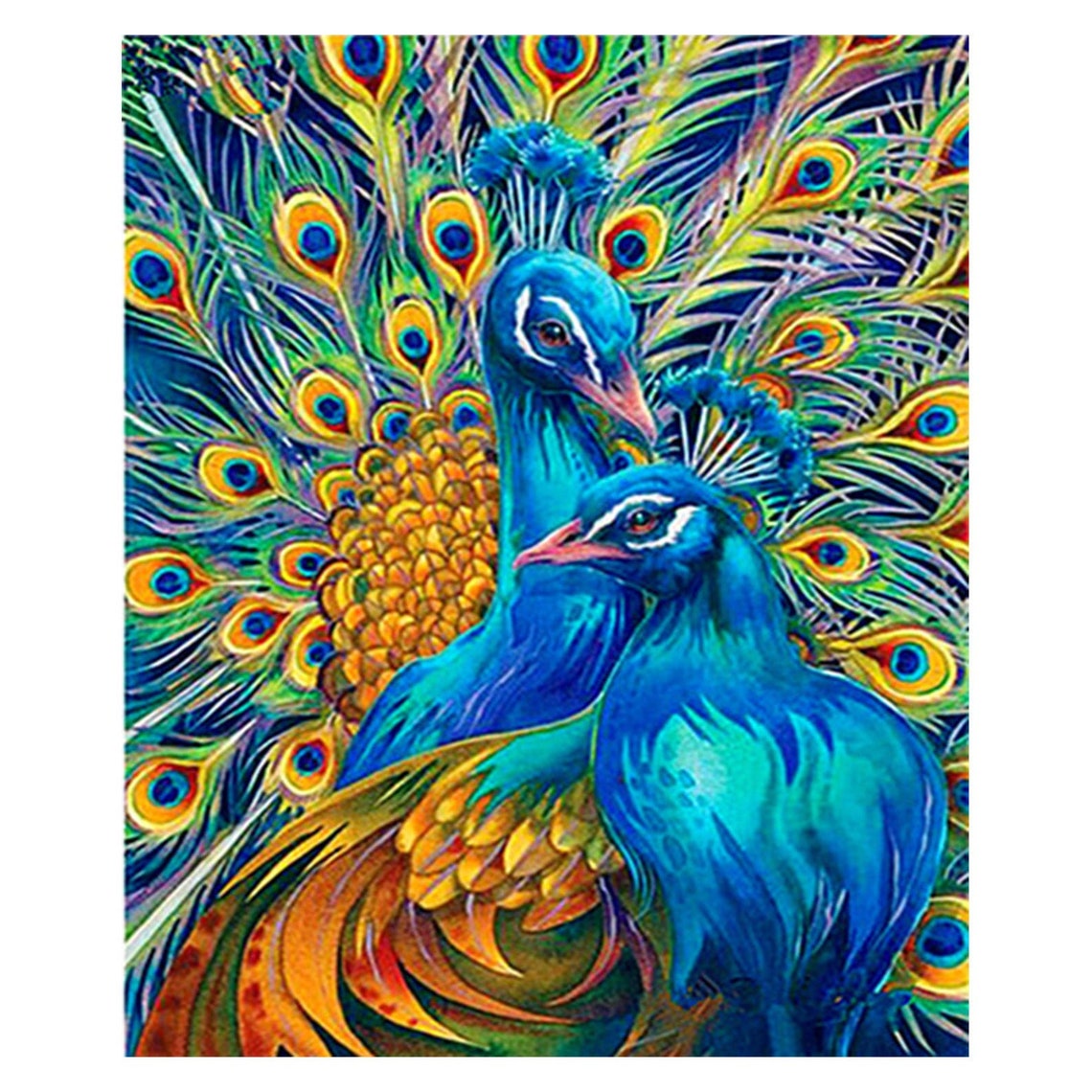 Animal Peacocks in Love 5D DIY Diamond Painting Kit Full Drill Etsy