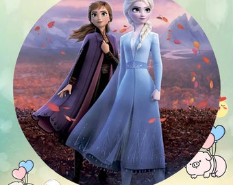 Frozen Birthday Backdrop: Elsa Anna Princess Party, Winter Wonderland