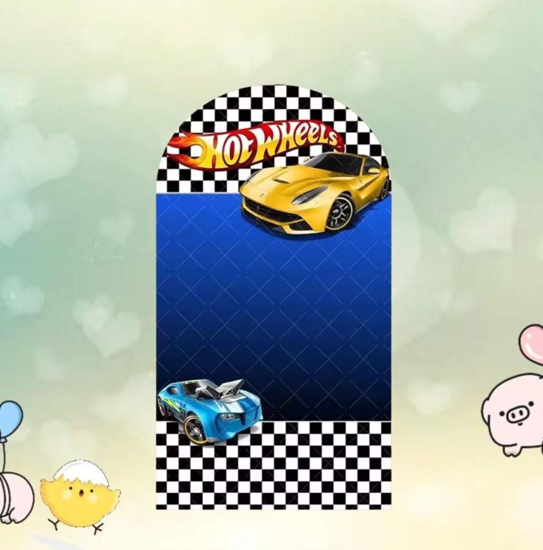 Car Raffle Backdrop Racing Car Arch Backdrop Cover – Custom Birthday Party Decor - Etsy