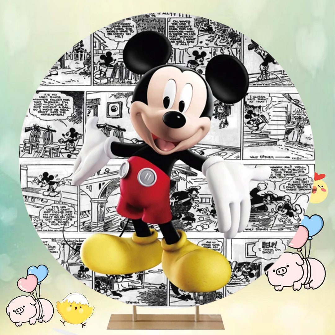 Mickey Mouse Birthday Backdrop, Disney Party Decor - Etsy Canada