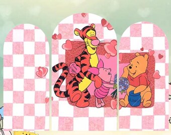 Winnie the Pooh Arch Backdrop Cover: Tigger, Baby Shower Decor