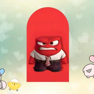 Inside Out Arch Backdrop Cover, Kids Birthday Party Decor