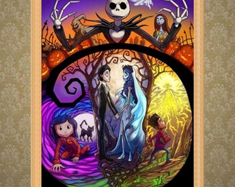 Jack-O-Lantern, Halloween Skull, 5D DIY Diamond Painting Kit, Full Drill Home Decor Painting Embroidery Cross-stitch Halloween Gifts