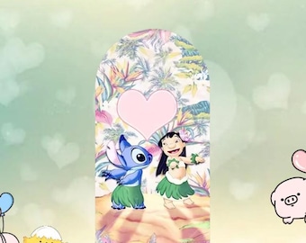Stitch & Lilo Arch Backdrop, Custom Birthday Party Decor