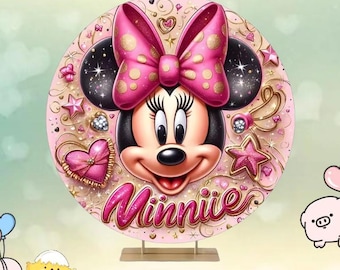 Achtergrond Minnie Mouse Clubhouse: fotohokje kinderverjaardag