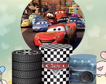 Sfondo Disney Cars / Copertura per Photo Booth per festa di compleanno
