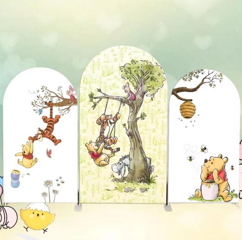 Tigger Panel Winnie the Pooh Arch Backdrop, Double Sided Party Decor - Etsy