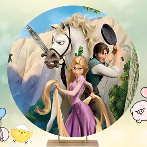 Rapunzel Backdrop: Tangled Birthday Party, Baby Shower Decor