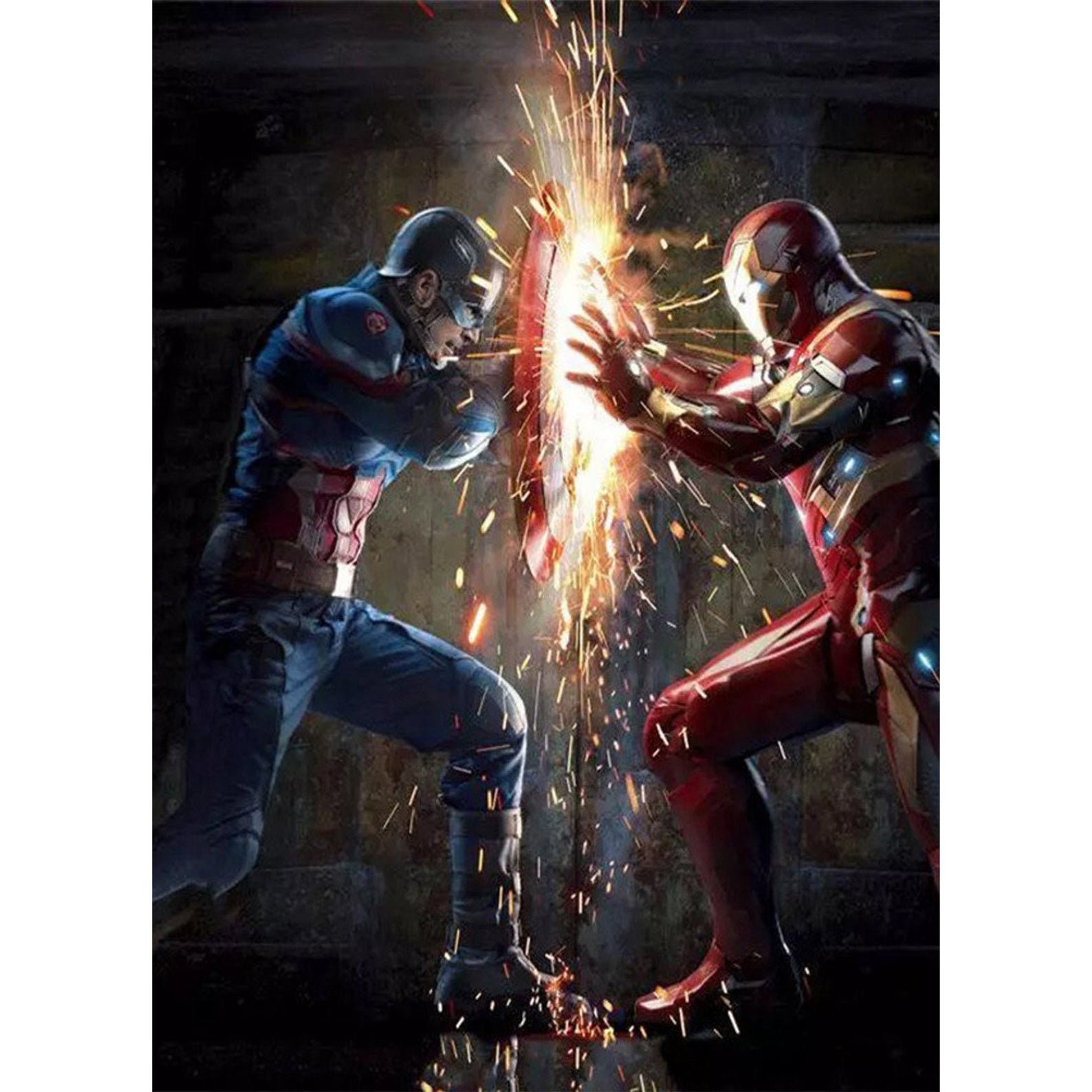 Diamond Dotz Marvel Avengers Captain America Diamant Painting Malerei 5D Glitzer 