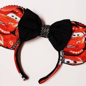 Racing Ears, Minnie Ears, Mickey Ears, Custom Ears, Mouse Ears, Race Car Ears