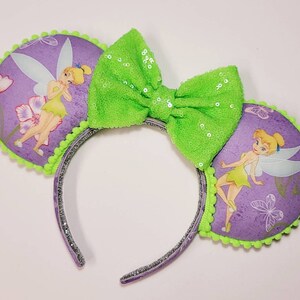 Tinker Fairy Ears, Minnie Ears, Mickey Ears, Custom Ears, Mouse Ears