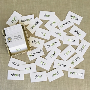 Cartes de mots phonogrammes