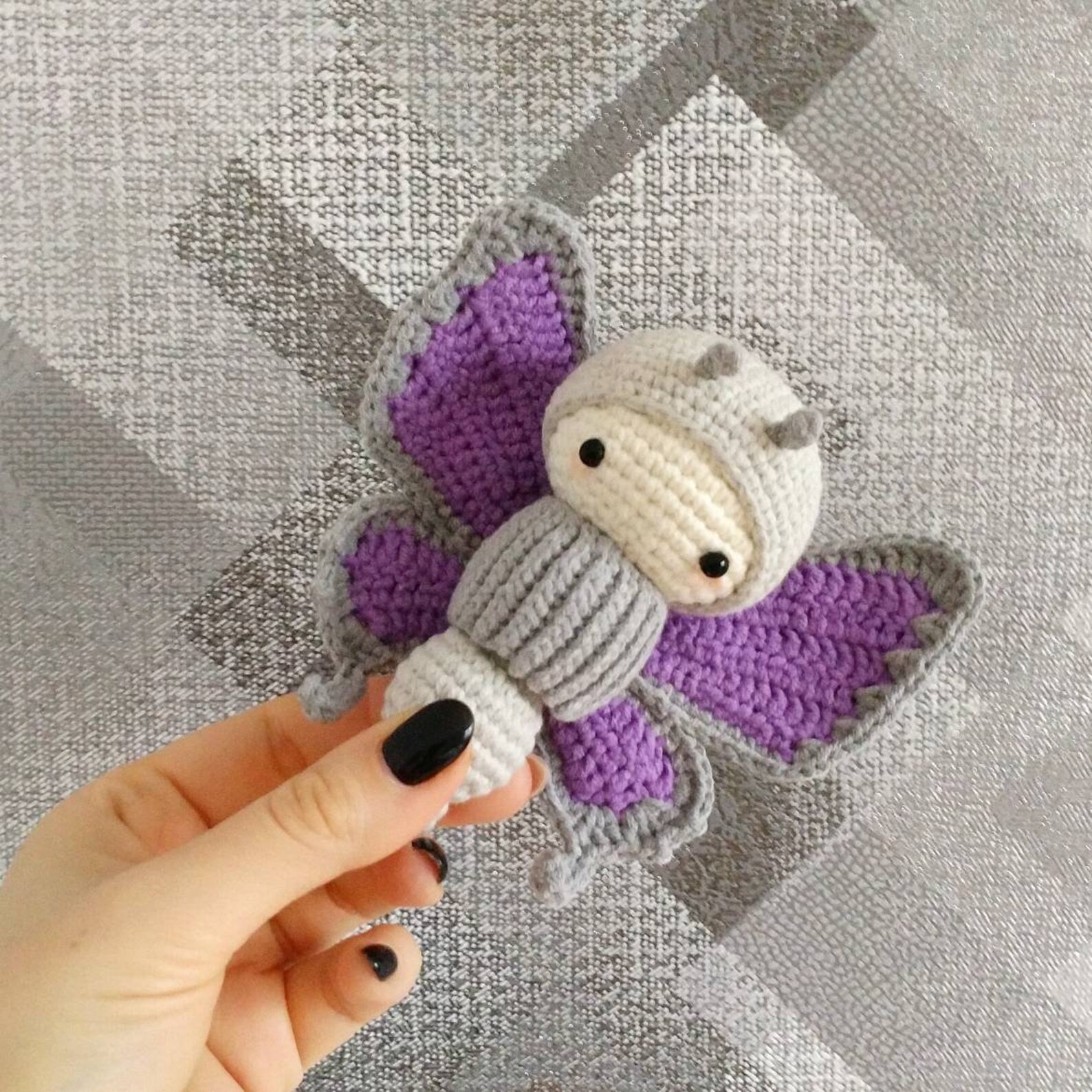 Crochet butterfly toy butterfly baby toy blue butterfly Etsy