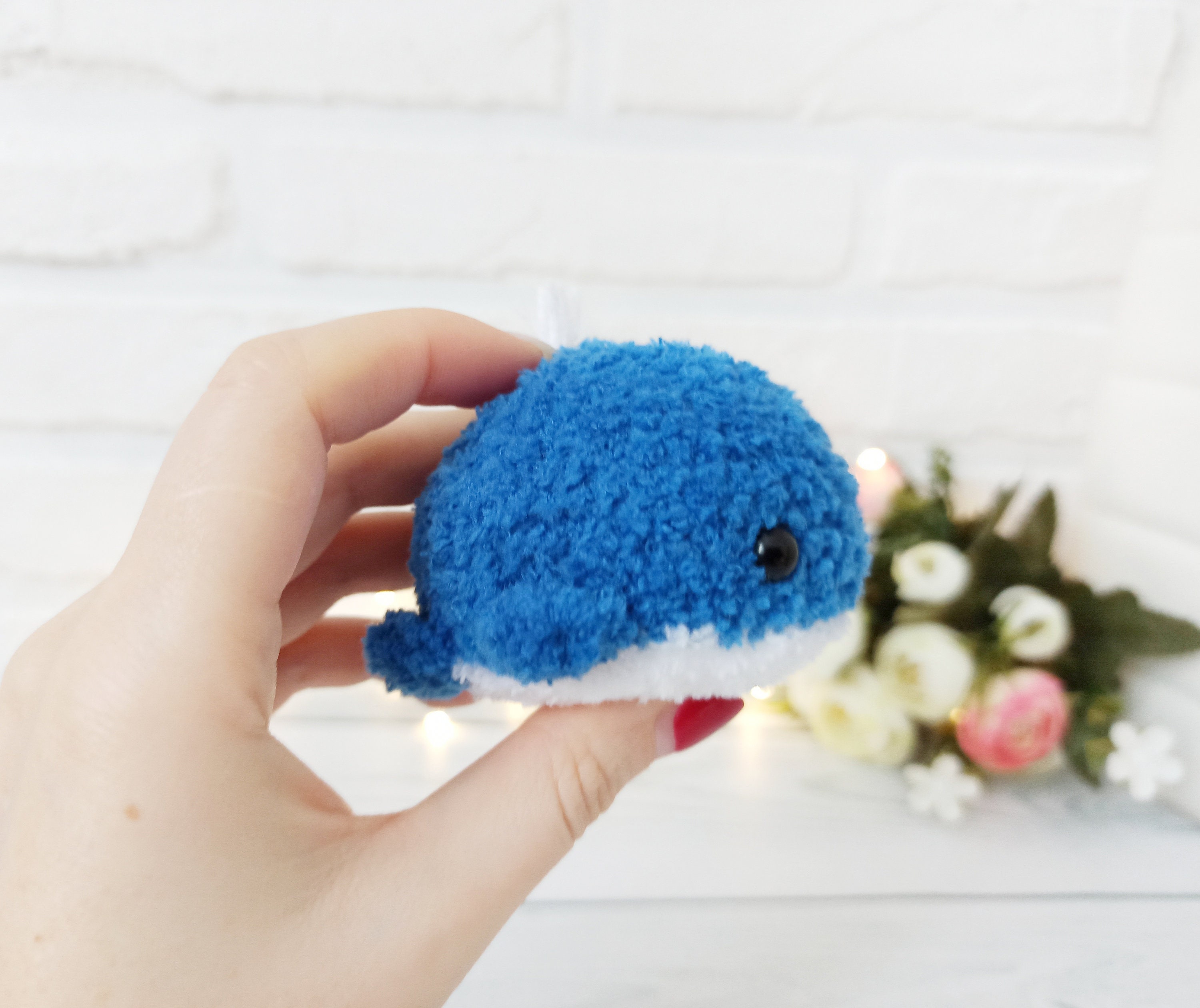 Worry pet whale toy squishy pocket pets for children with | Etsy