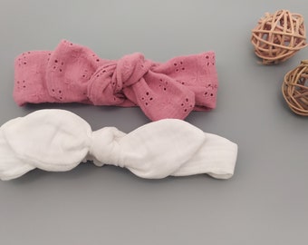 Double gauze headbands for babies